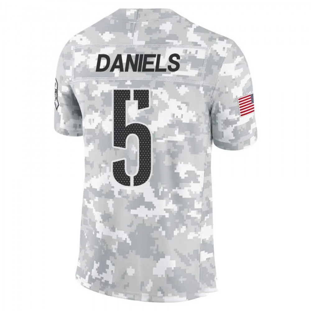 Jayden Daniels Washington Commanders Nike 2024 Salute to Service Limited Jersey - Arctic Camo-GridironStore